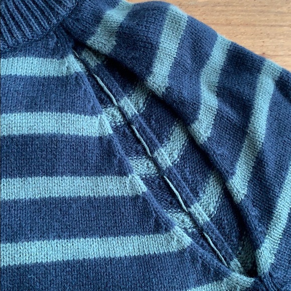 Jill Sander navy blue and kaki green sweater - Picture 4 of 5